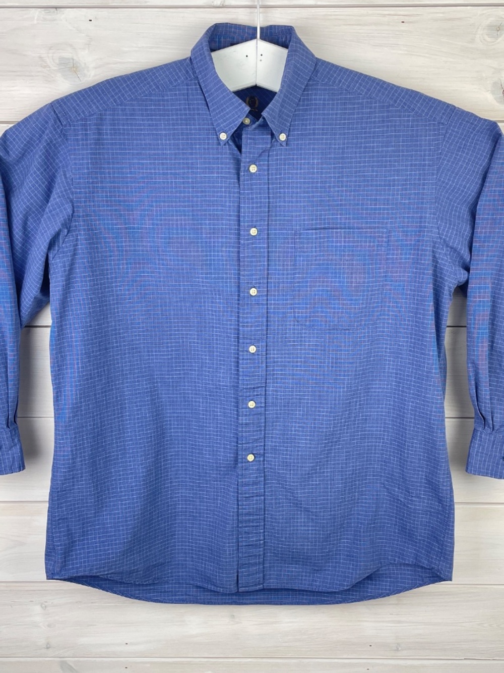VTG Y2K Tommy Hilfiger Blue Long Sleeve Button-down Mens Shirt Size XL